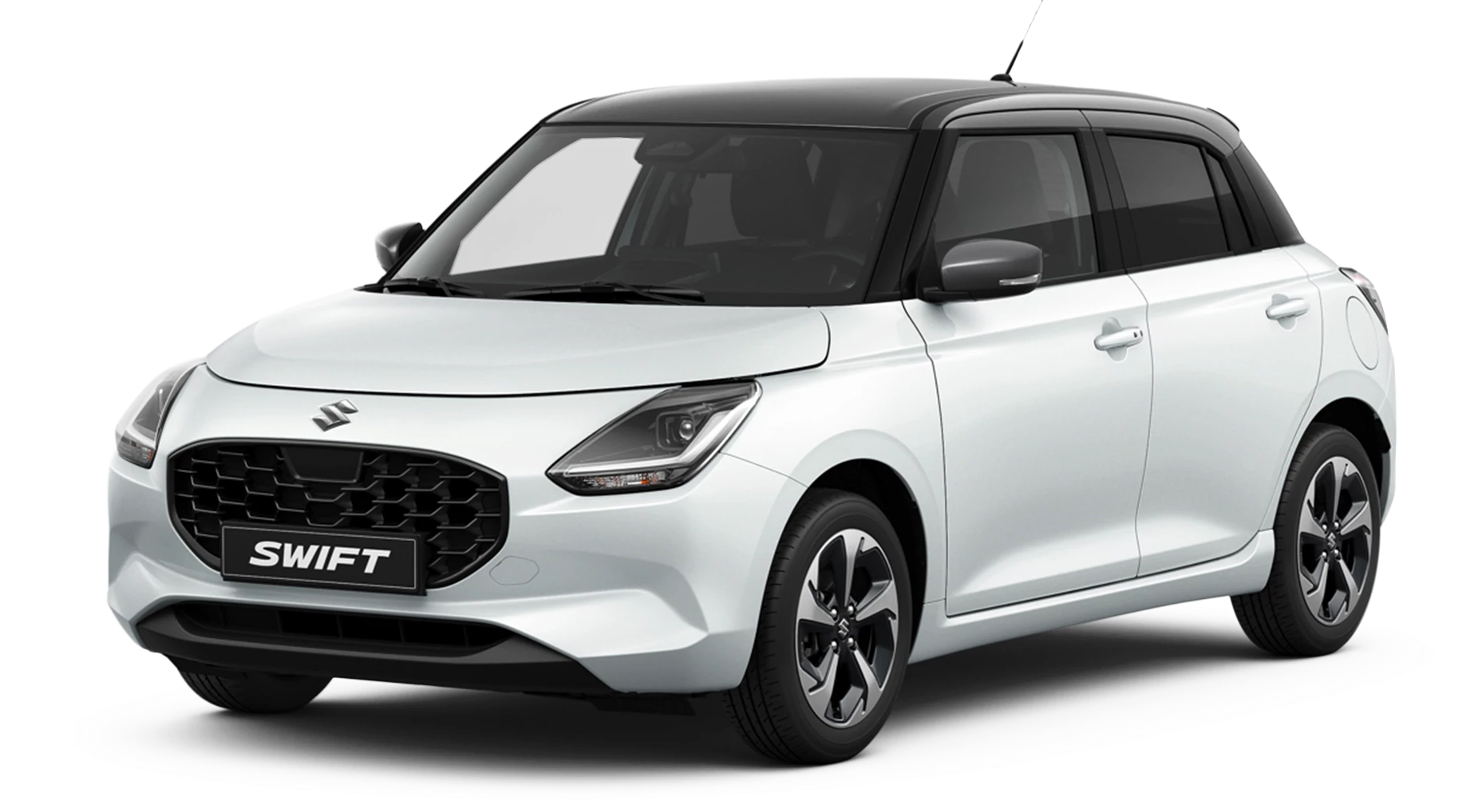 New Suzuki Swift - Pure White and Mineral Grey